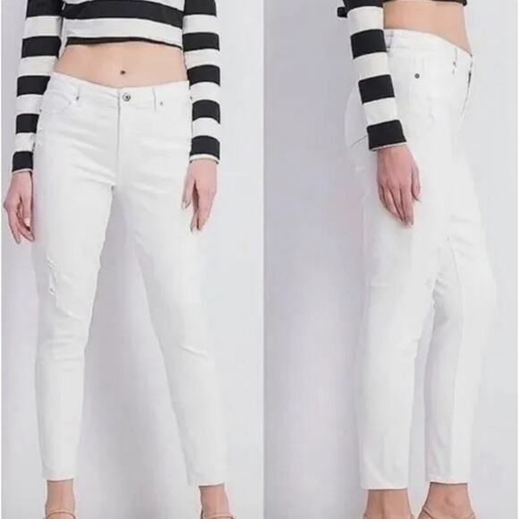 Pistola Jennifer Oslo White High Rise Skinny Ankle Jeans P6822FTN-SLO Size 31 - Picture 1 of 9